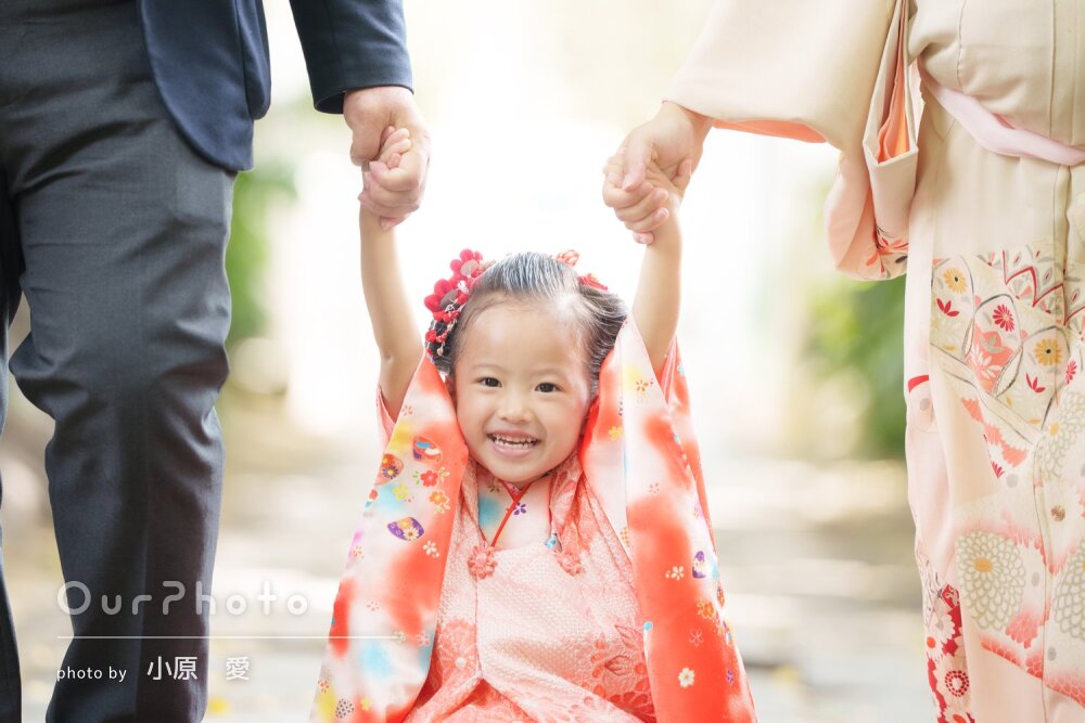 「スムーズな撮影時間」可愛い笑顔が溢れる！3歳女の子の七五三の撮影