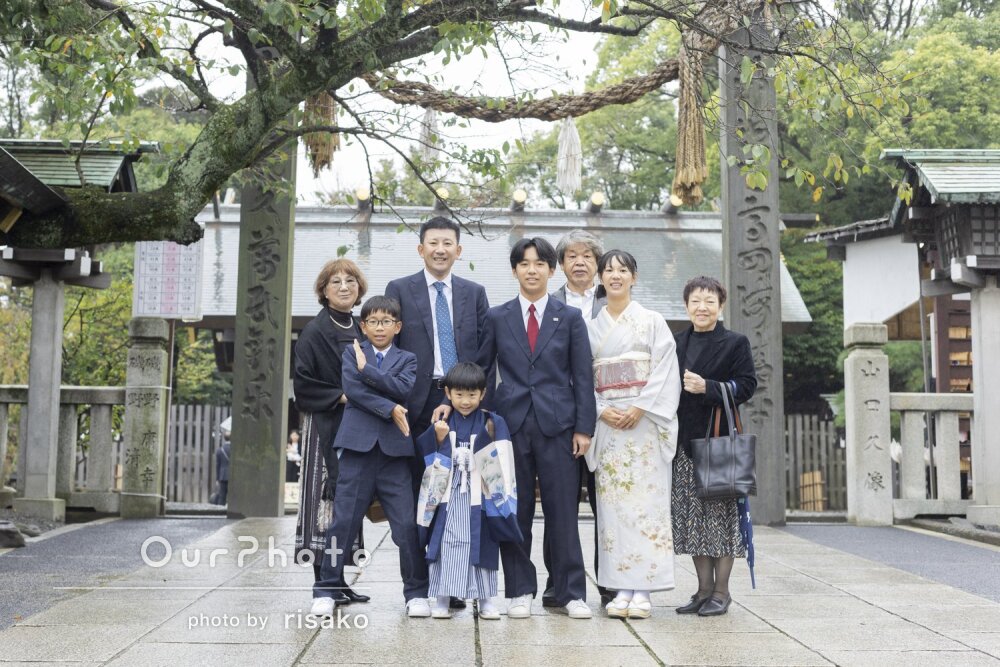 「自然な感じのショットなどどれも素敵」和やかな雰囲気で七五三の撮影