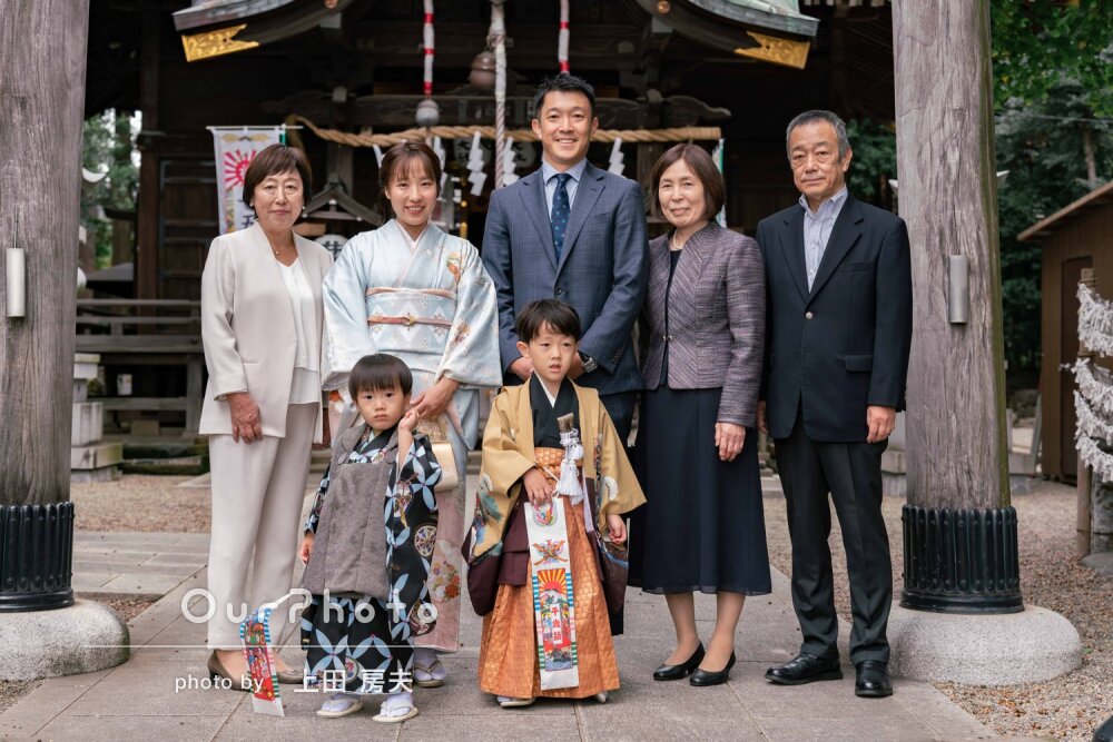「とても良い思い出になりました」和装が凛々しい兄弟の七五三の撮影