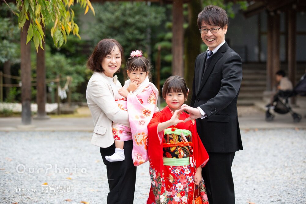 「素敵な写真」華やかな和装がお似合い！7歳と3歳の姉妹で七五三の撮影