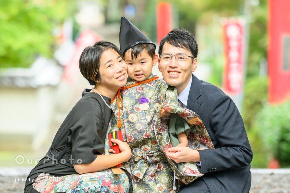 「自然体で笑顔のものも多く嬉しい」水干姿でかっこよく七五三の撮影