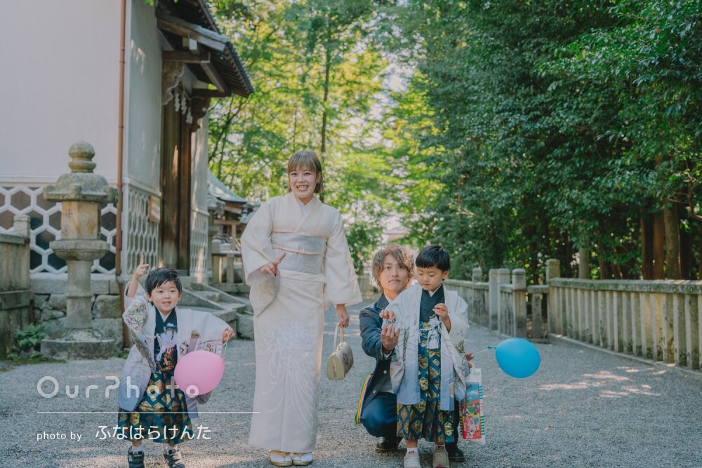 「全て素晴らしくて大変嬉しい」兄弟そろって凛々しい袴姿！七五三の撮影