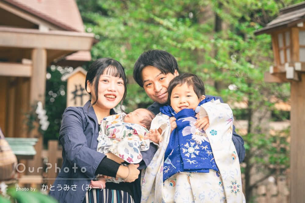 「とても楽しい時間」二人のハレの日！思い出に残る七五三とお宮参り撮影