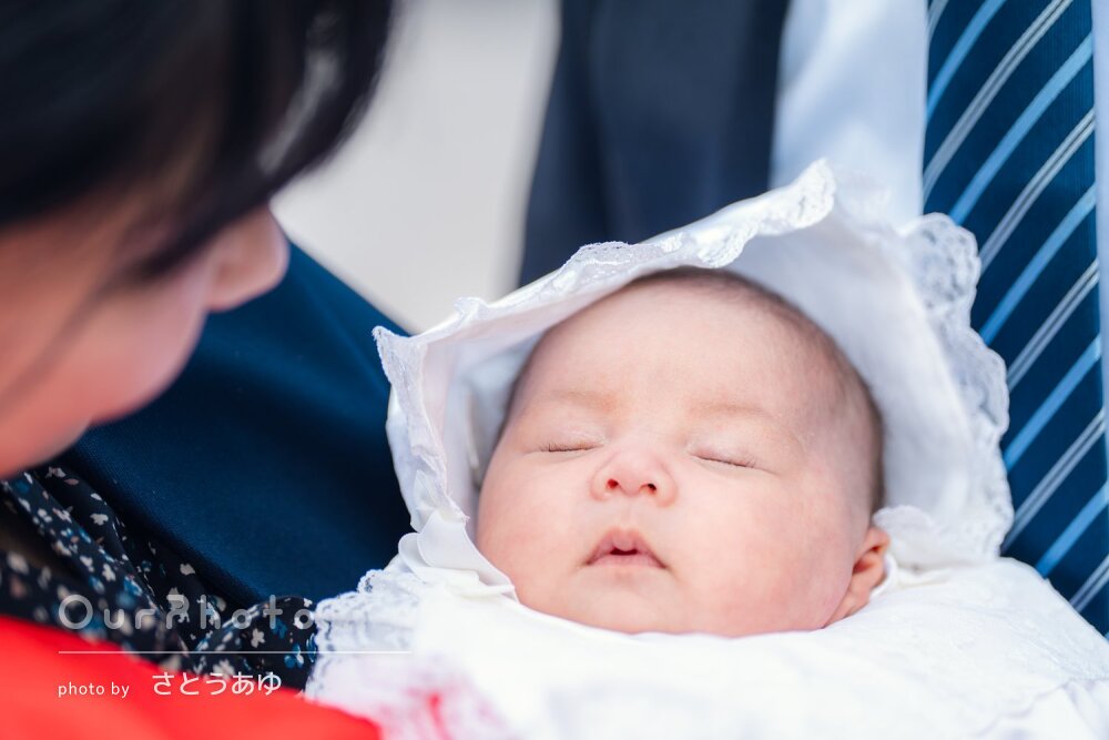 「素敵な写真をたくさん」プクプクほっぺが可愛い赤ちゃんのお宮参り撮影