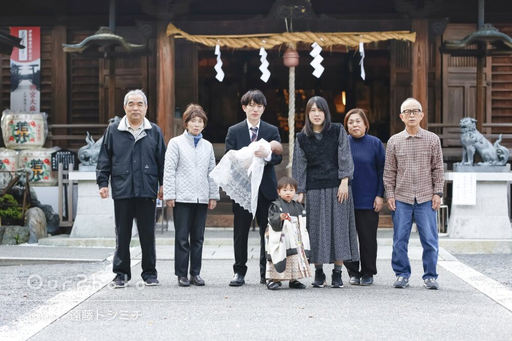 「いろいろなバリエーションの写真を」男の子の七五三＆お宮参りの撮影