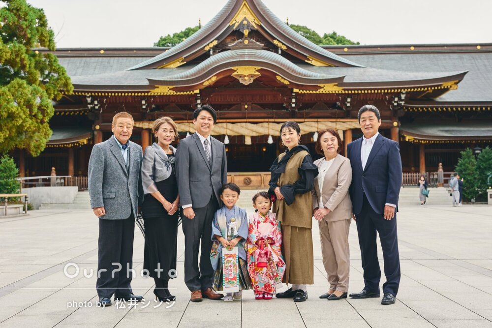 「笑顔の写真がたくさんとれました」兄妹揃って大切な節目の七五三の撮影