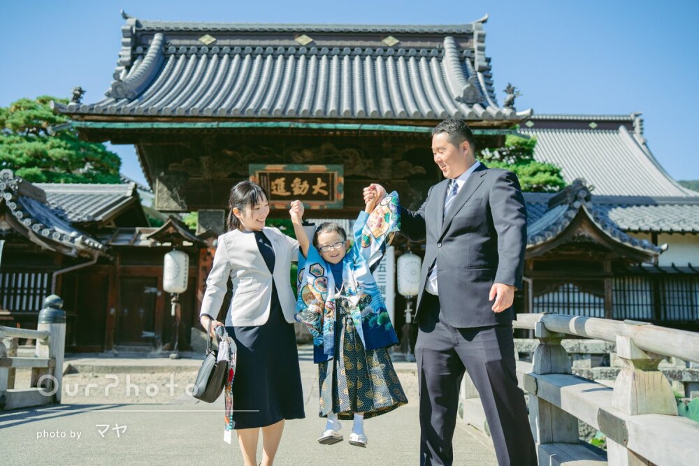 「大変素敵な思い出の写真」和やかに様々な表情を写した七五三の撮影