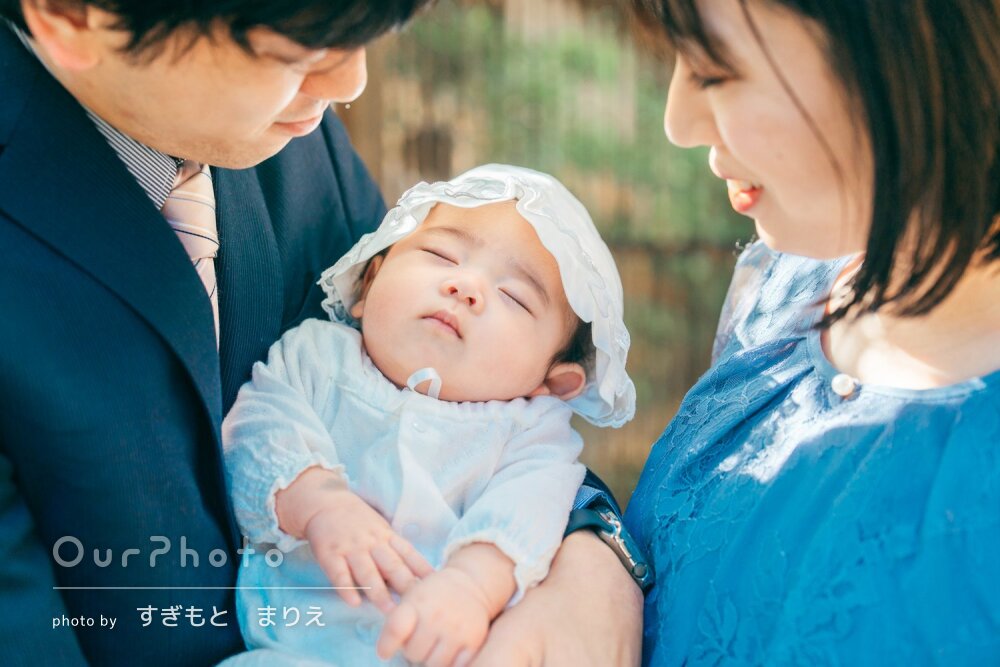 「素敵な写真をたくさん」温かな風合いで記念に残るお宮参りの撮影