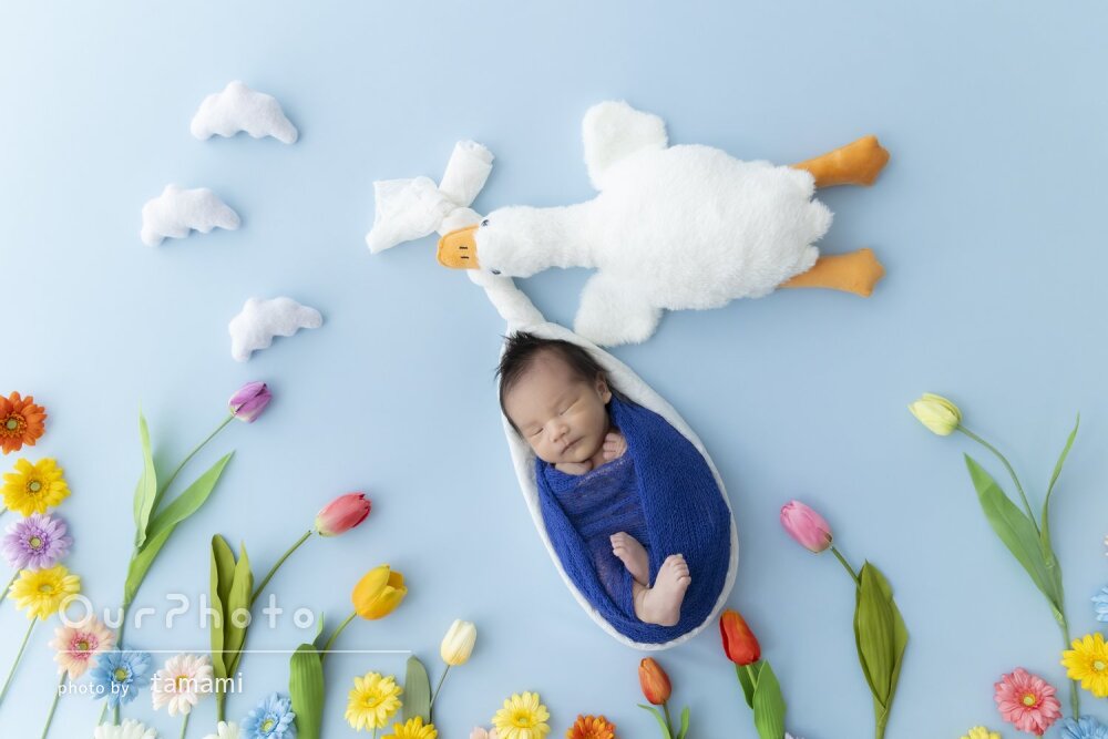 「とてもいい写真」大切な新生児の思い出となるニューボーンフォトの撮影