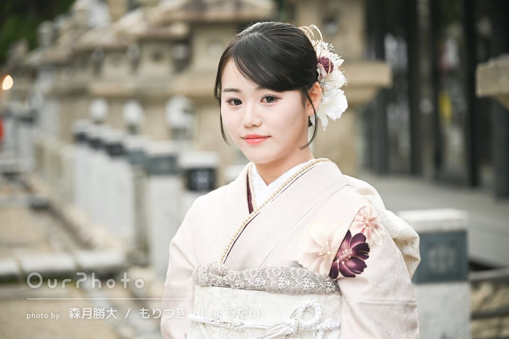 「プロの仕上がりで感動しました」凛とした振袖姿！成人式の前撮り撮影