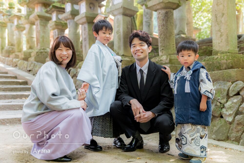「様々なパターンでとても綺麗」兄弟そろって凛々しい和装！七五三の撮影