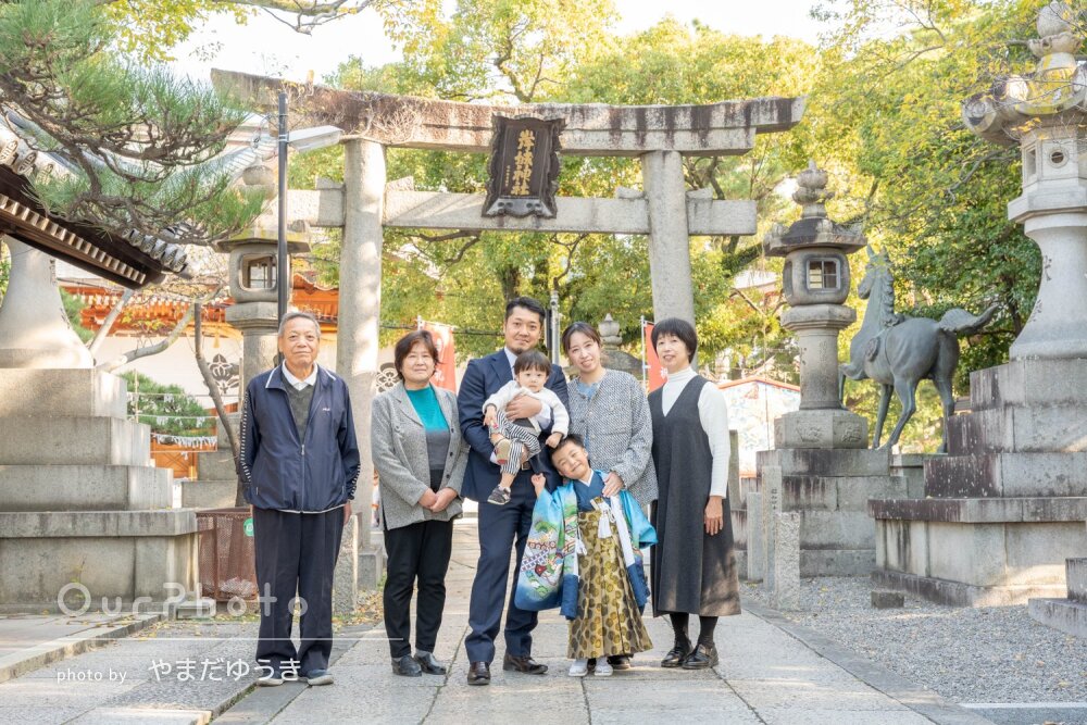 「息子もたくさん笑顔で楽しんで」無邪気で可愛い5歳男の子七五三の撮影