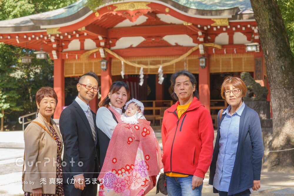 「出来た写真はとても良かった」スヤスヤ眠る赤ちゃんとお宮参りの撮影