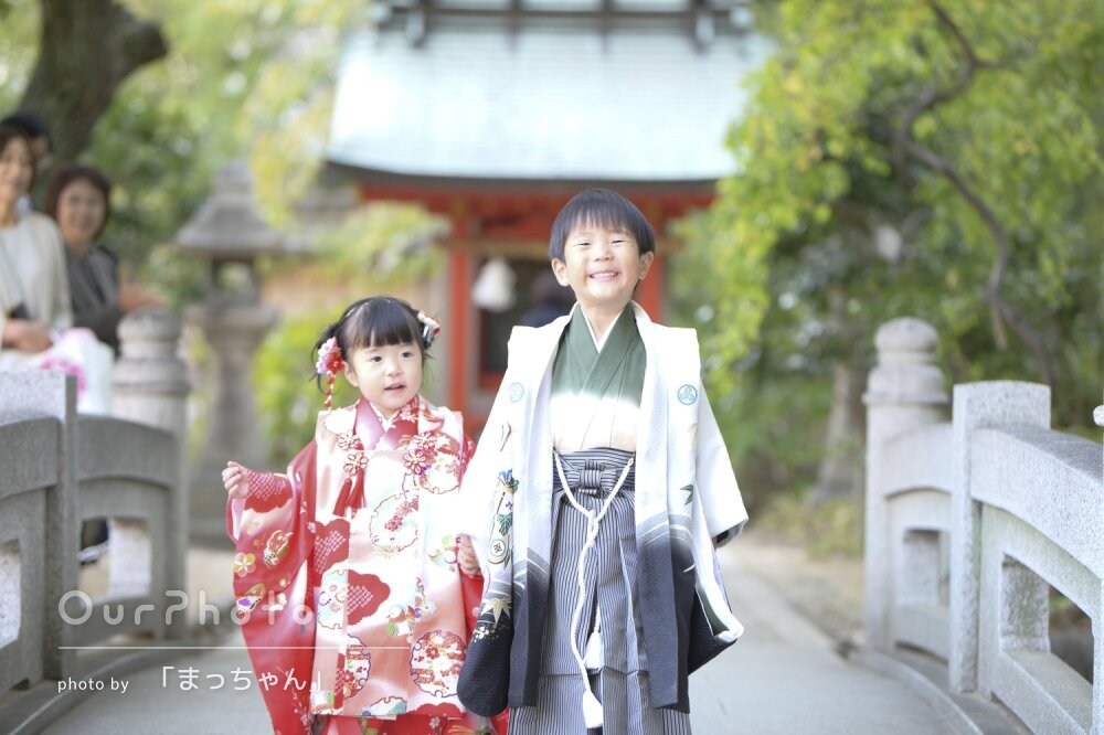 「とても良い写真ばかり」兄妹の可愛い表情いっぱい！和やかな七五三撮影