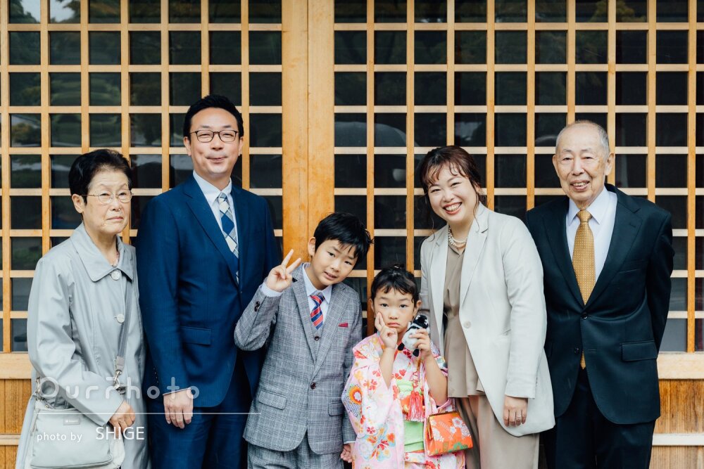 「今だけの姿、宝物になりました」神社で和装の女の子の七五三の撮影