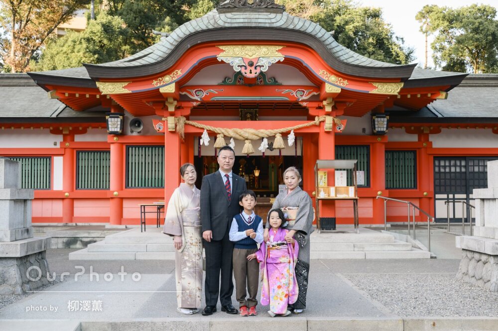 「最初から最後まで楽しく」お母さま方の和装も素敵！女の子の七五三撮影