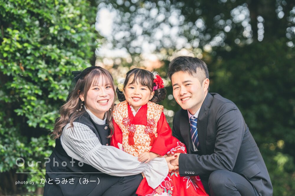 「楽しい！幸せ！が写真から伝わる」明るい笑顔に満ちた七五三の撮影