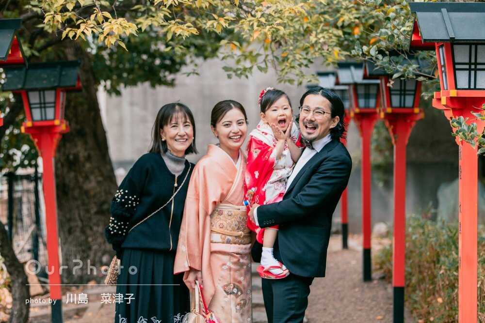 「どれも素晴らしく気に入りました」可愛い表情たくさん！七五三の撮影