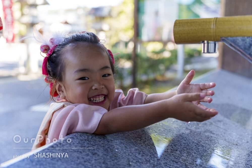 「どれも素敵で大満足」あどけない表情がかわいい女の子の七五三の撮影
