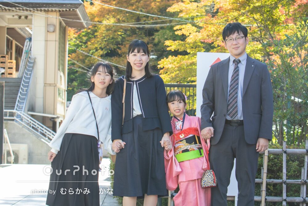 「娘も緊張せず安心して」多彩な風景をバックに！可愛い七五三の撮影