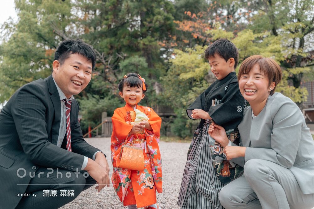 「表情も柔らかく」優しい空気感が伝わってくる兄妹の七五三の撮影
