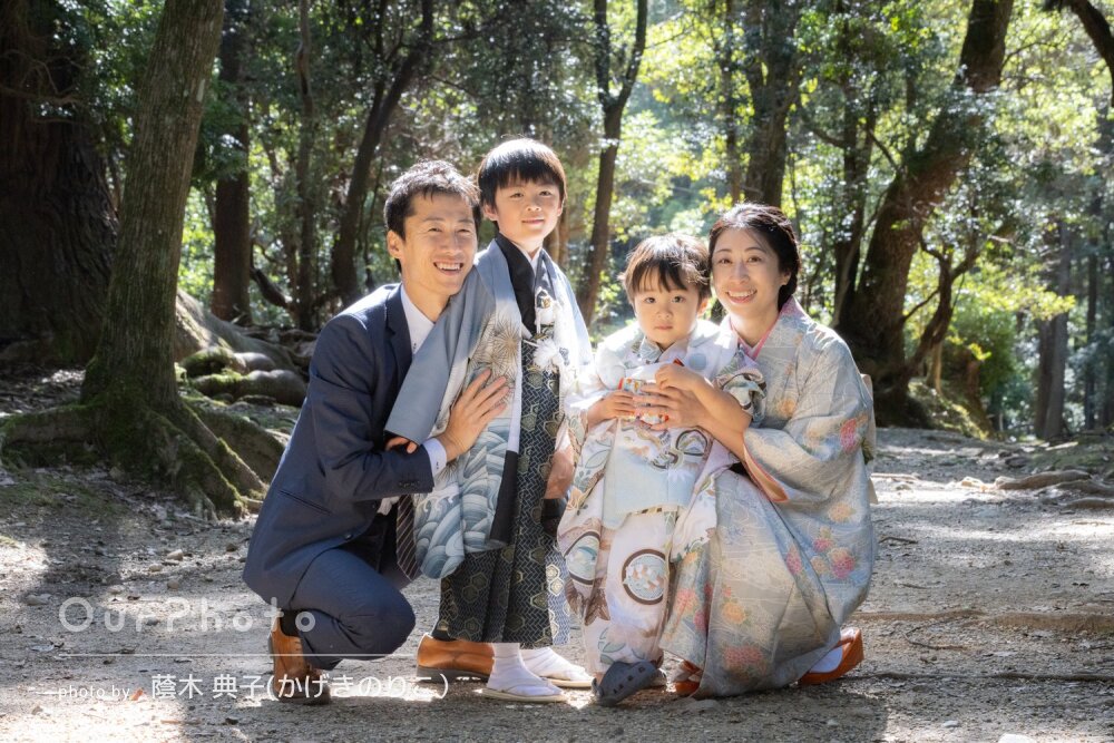 「素敵な写真ばかり」リピーター様が今回も大満足！兄弟の七五三の撮影