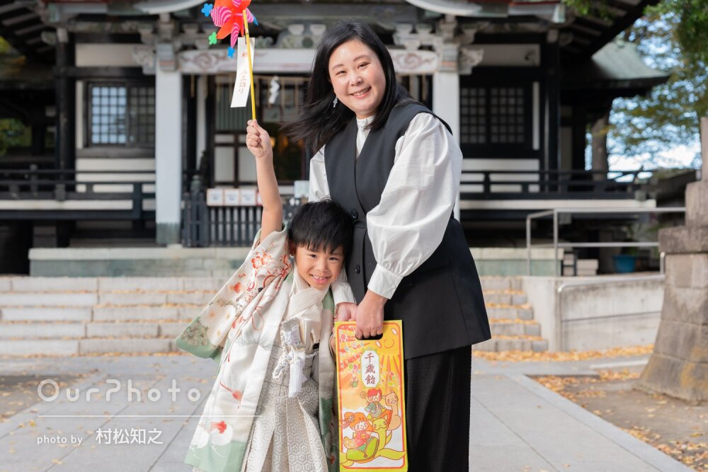 「自然な笑顔がたくさん」ナチュラルな空気感が伝わる七五三の撮影