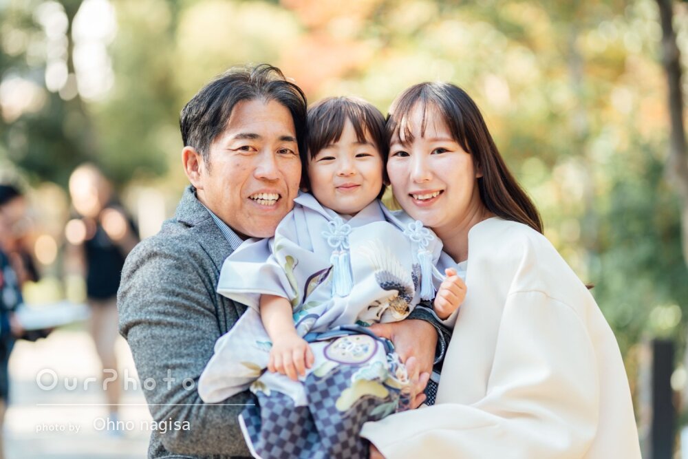 「可愛いショットも多くて満足」温かな家族の様子が素敵な七五三の撮影
