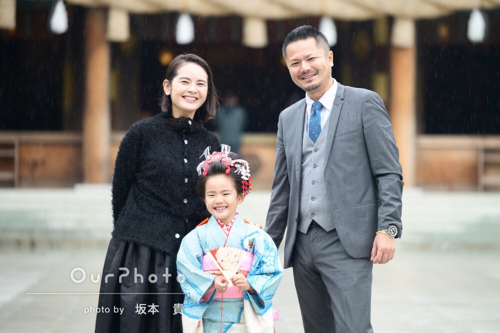 「表情豊かな写真をたくさん」光の入り方にもこだわった七五三の撮影