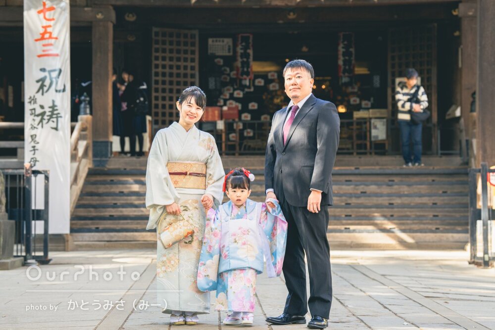 「子供も最後まで楽しそうに」愛らしい表情がいっぱい！3歳の七五三撮影