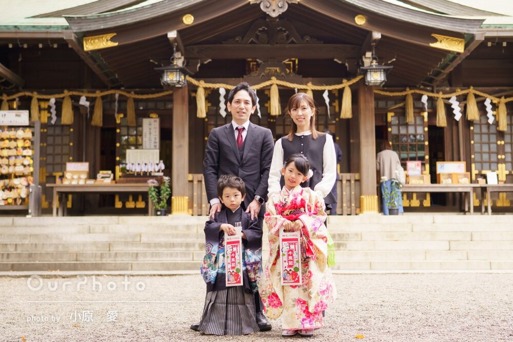 「家族みんなが大満足」姉弟でいい笑顔が沢山！和やかな七五三の撮影