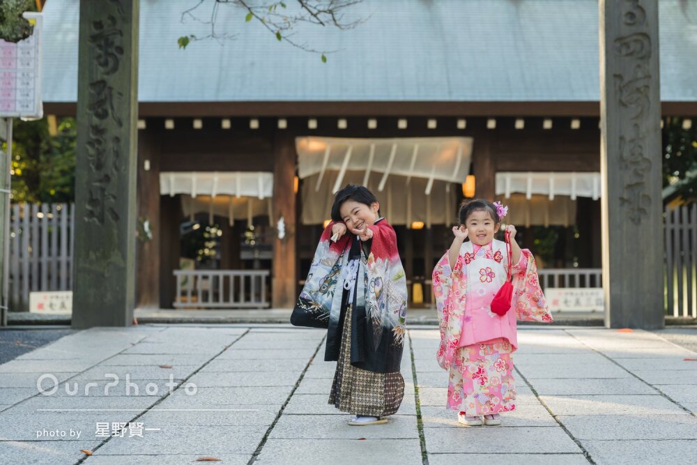 「子供らしさがでていてとても良かった」兄妹で可愛く自然な七五三の撮影