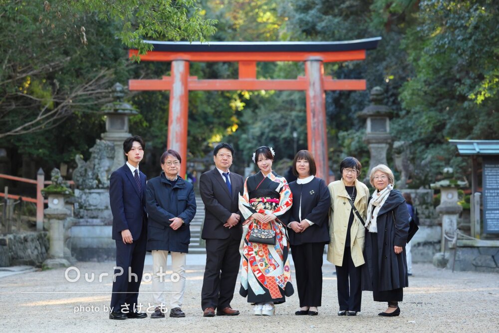 「全員で楽しめました」黒地の晴れ着姿が凛と美しい！成人式の前撮り撮影