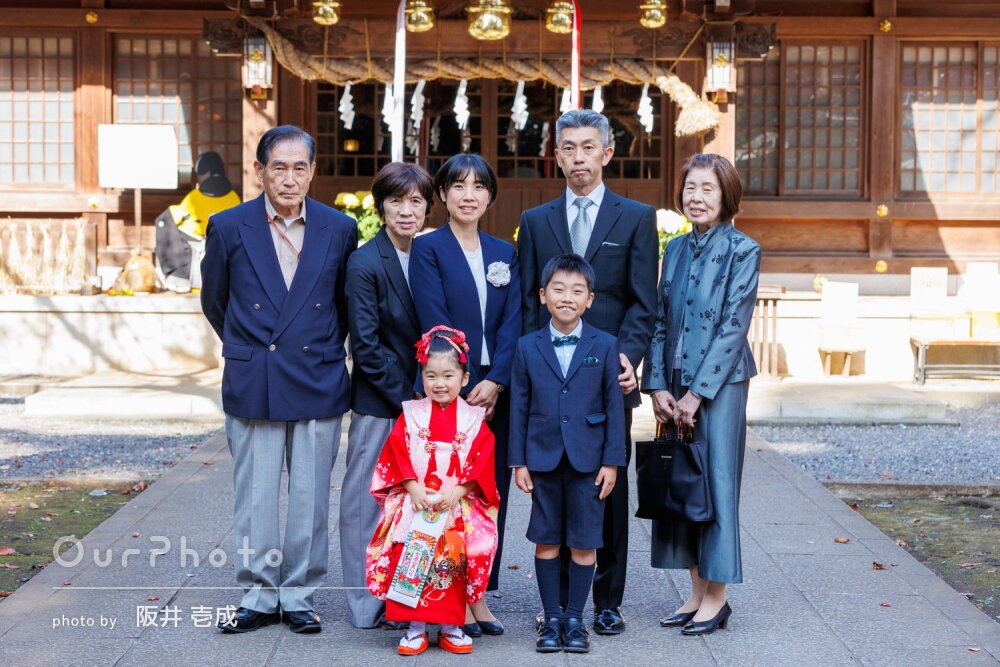 「どの写真もとても綺麗で感動」表情全てが愛らしい女の子の七五三の撮影