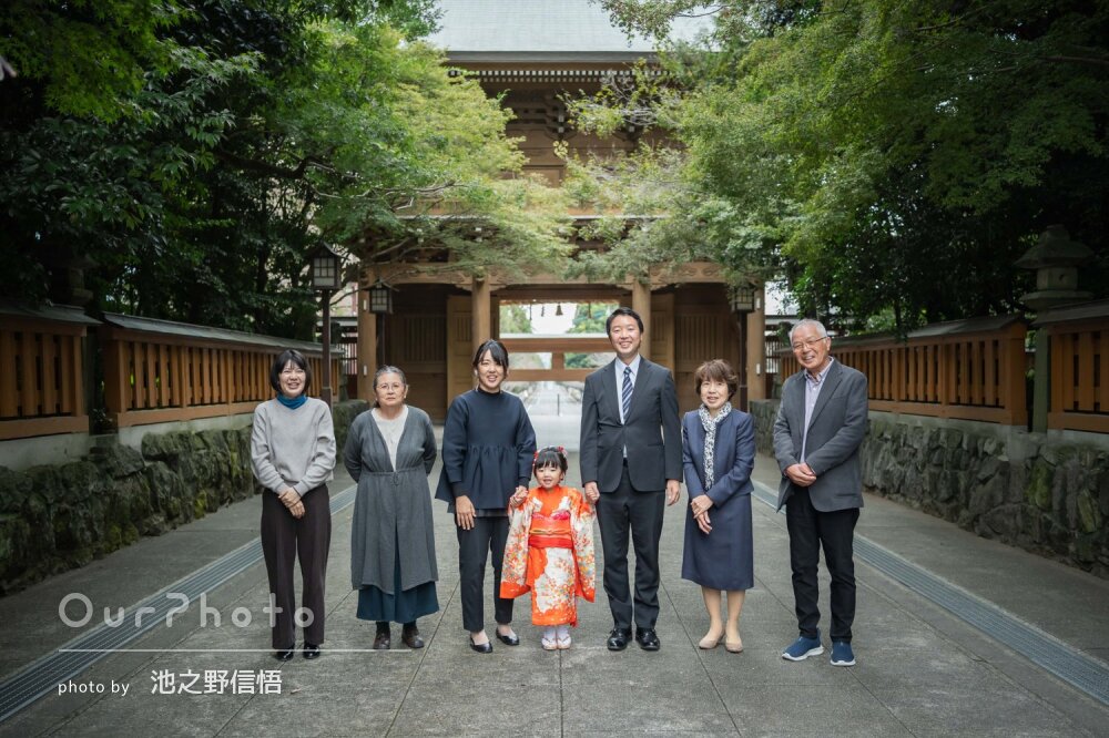 「気さくで楽しい撮影会」晴れ着姿で笑顔いっぱい！女の子の七五三撮影