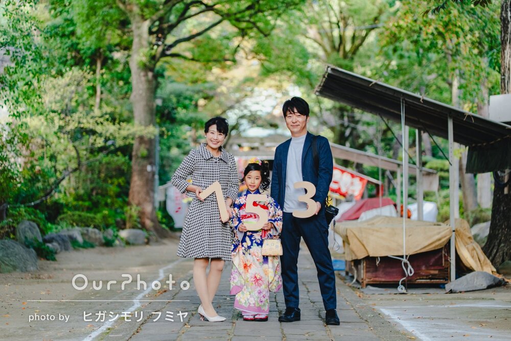 「とても素敵な写真を残すことができて嬉しい」凛として綺麗な七五三撮影