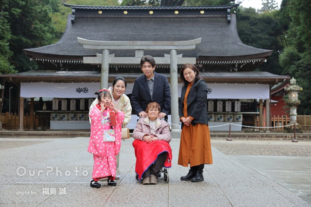 「娘の少し成長した姿を写真に」家族の優しい笑顔が詰まった七五三の撮影