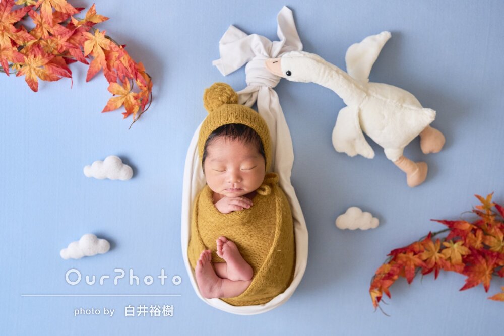 「負担も最小限」安心してお任せ！リピーター様ニューボーンフォトの撮影