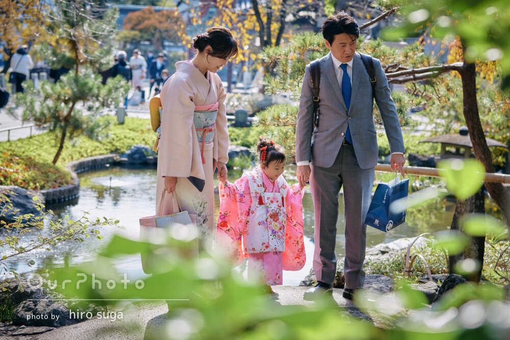 「娘らしい姿も収めていただきました」3世代の和装が素敵！七五三の撮影