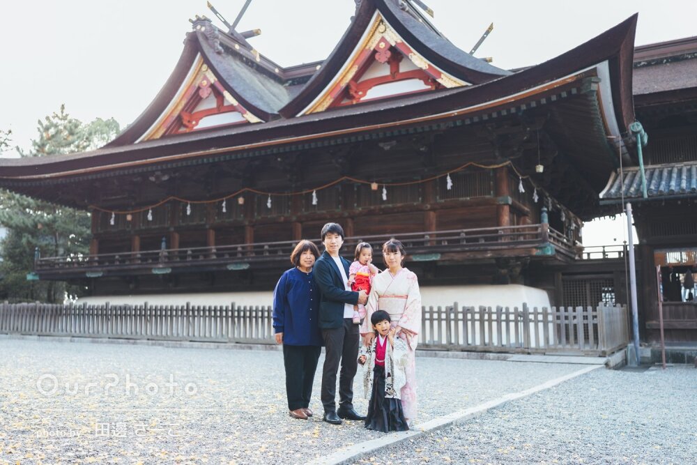 「満足しております」羽織袴でかっこよく！男の子の七五三の撮影