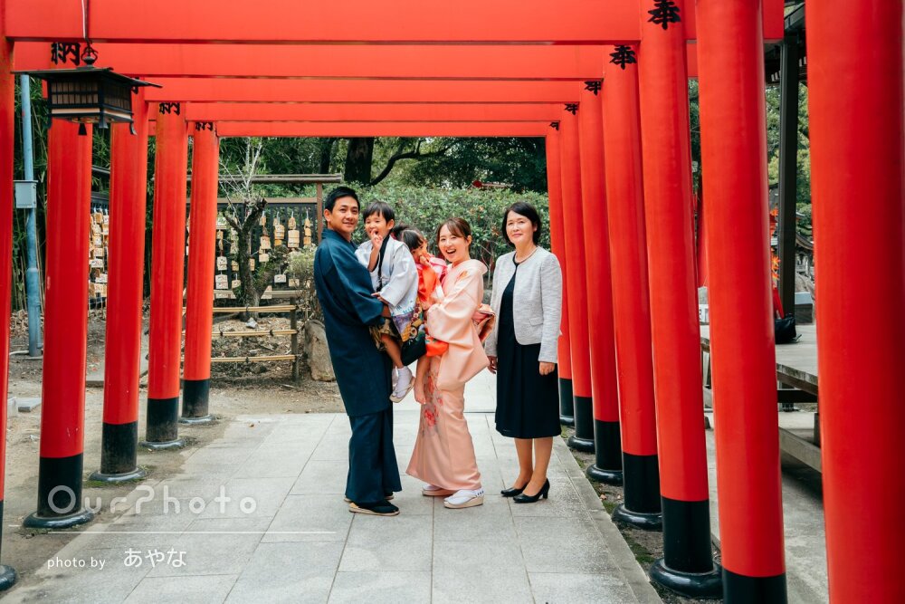 「たくさん素敵な写真」家族そろって和服姿が素敵！3歳5歳七五三の撮影