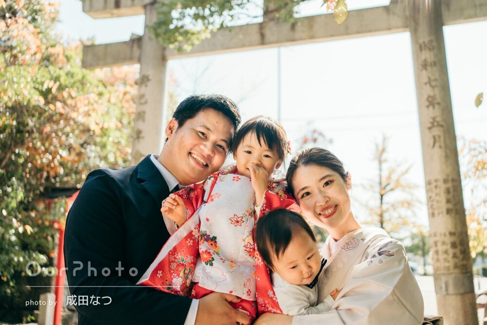 「とても満足しています」表情のひとつひとつが可愛い女の子の七五三撮影