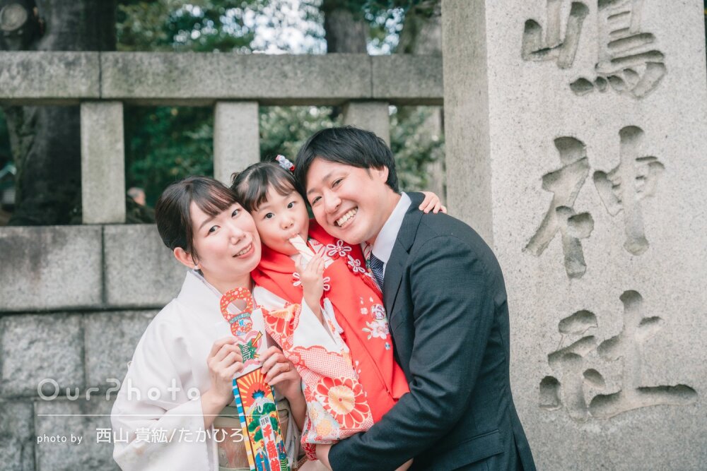 「想像以上の出来上がりに感動」笑顔がキュート！3歳女の子の七五三撮影