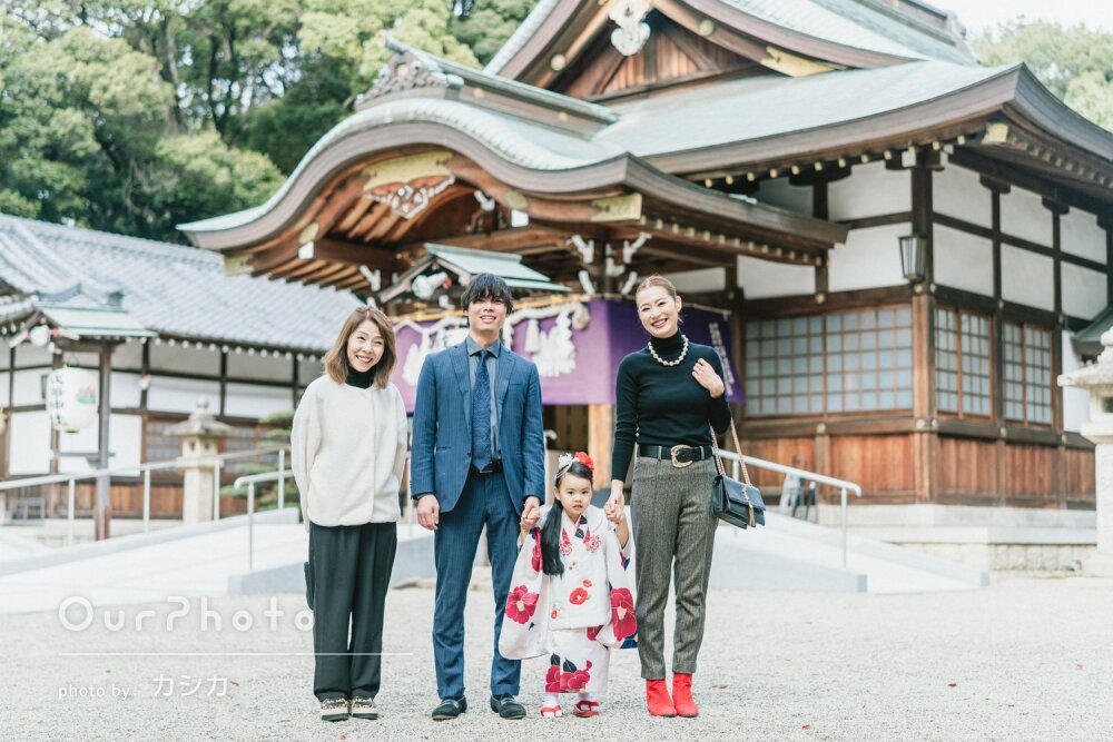「素敵すぎてお願いして良かった」晴れ着がよく似合って可愛い七五三撮影