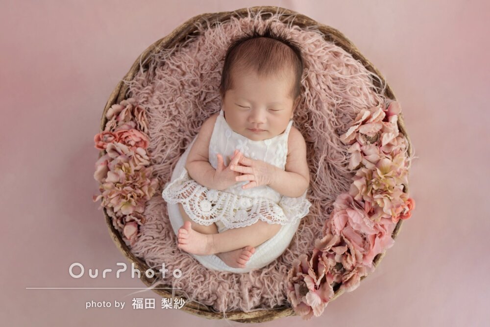 「楽しく過ごすことができました」温かみのあるニューボーンフォトの撮影