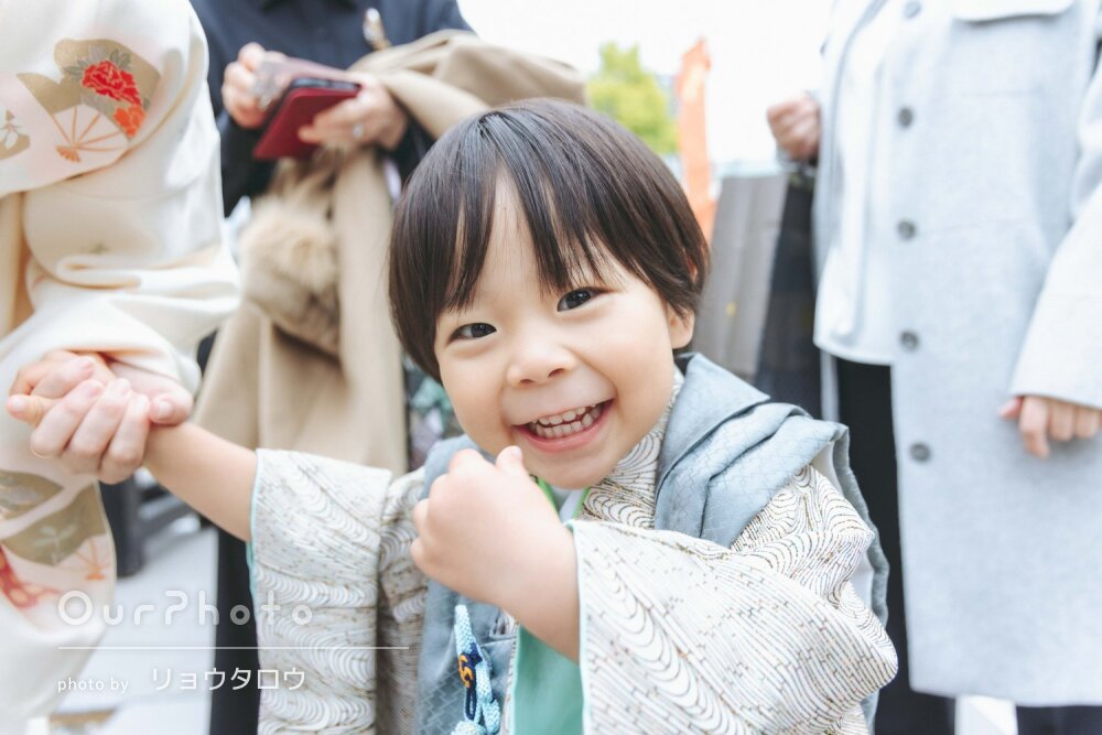 「自然な笑顔や仕草をたくさん」3歳ならではの可愛らしい七五三の撮影