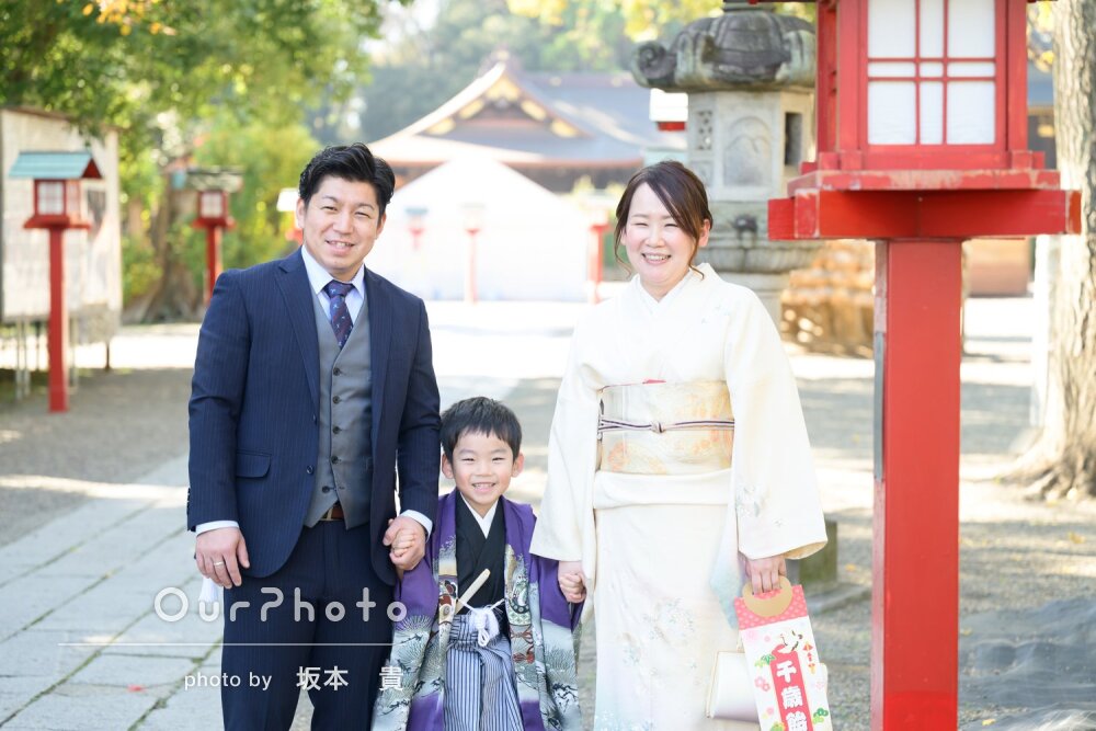 「素晴らしいお写真ばかりで大変満足」ご家族の笑顔が輝く七五三の撮影