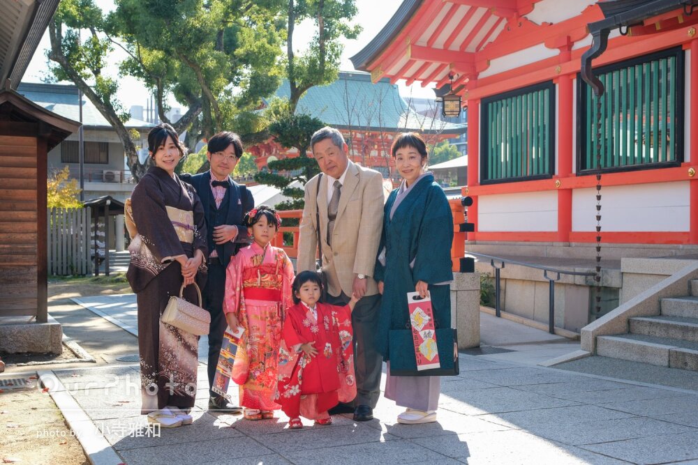 「自然な表情でどれもあたたかく」愛らしい和装の姉妹！七五三の撮影