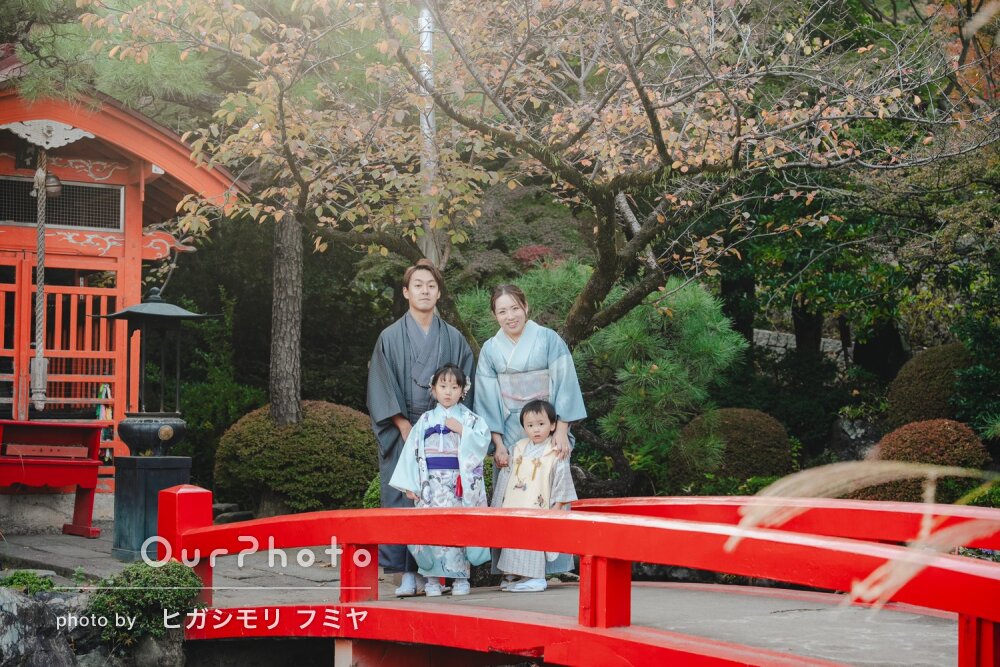 「依頼して良かったと思う写真ばかり」家族で和装！姉弟の七五三の撮影