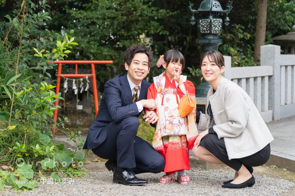「早速スマホの待ち受けに」女の子の可愛い表情いっぱい！七五三の撮影